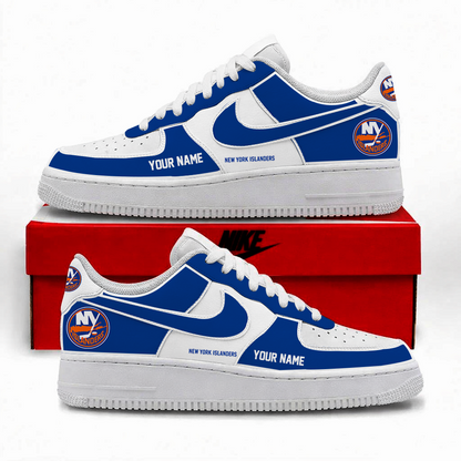 [PUCK DROP DEAL]NEW CUSTOMIZED NHL25 NYI NEW YORK ISLANDERS AF1 SHOES
