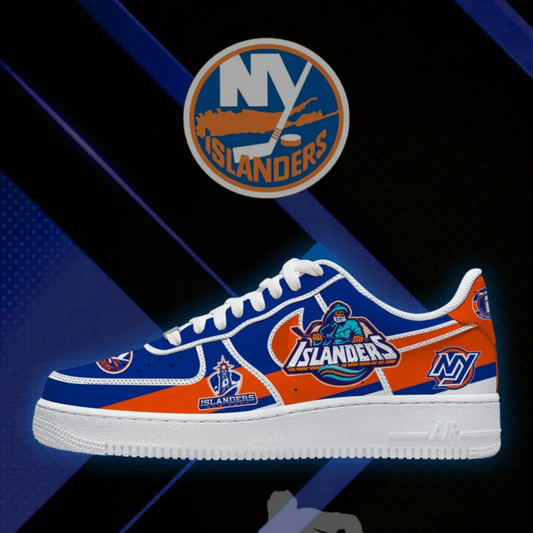 [PUCK DROP DEAL] NEW CUSTOMIZED NHL25 NYI NEW YORK ISLANDERS AF1 SHOES