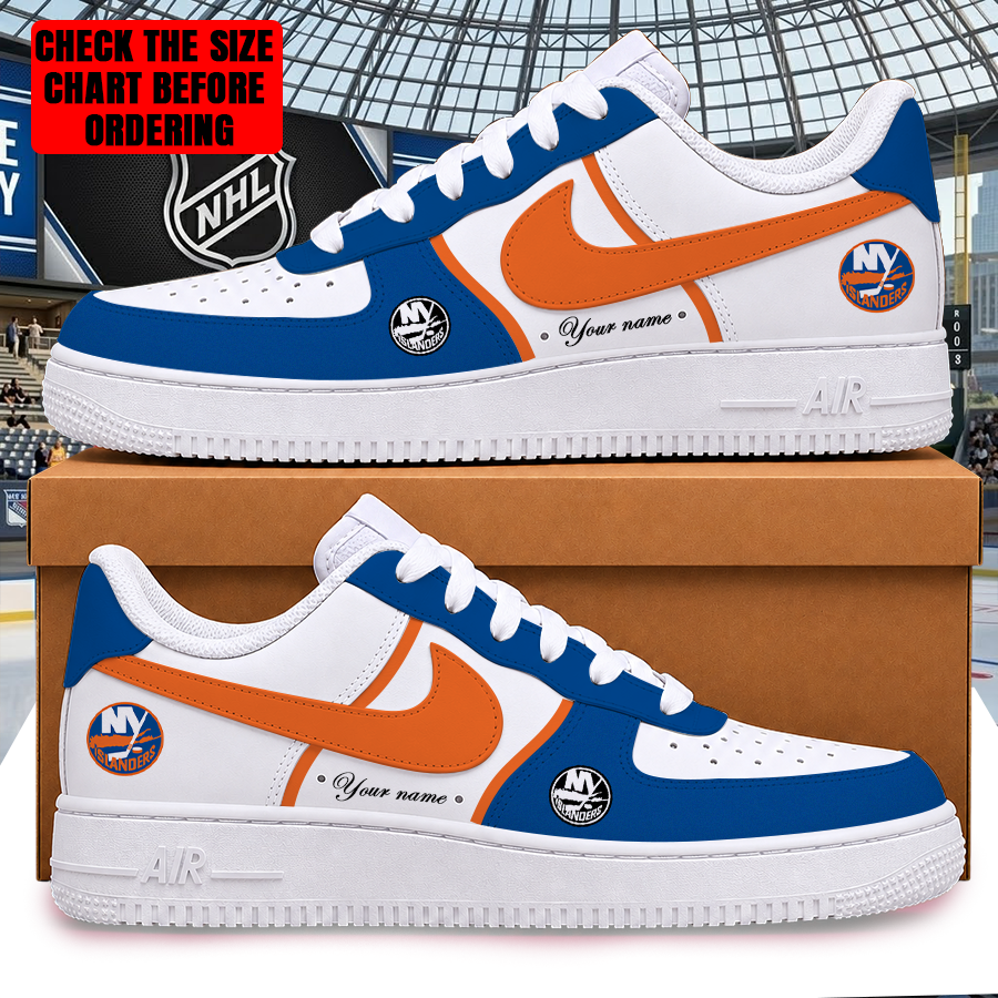 [PUCK DROP DEAL] NEW CUSTOMIZED NHL25 NYI NEW YORK ISLANDERS AF1 SHOES