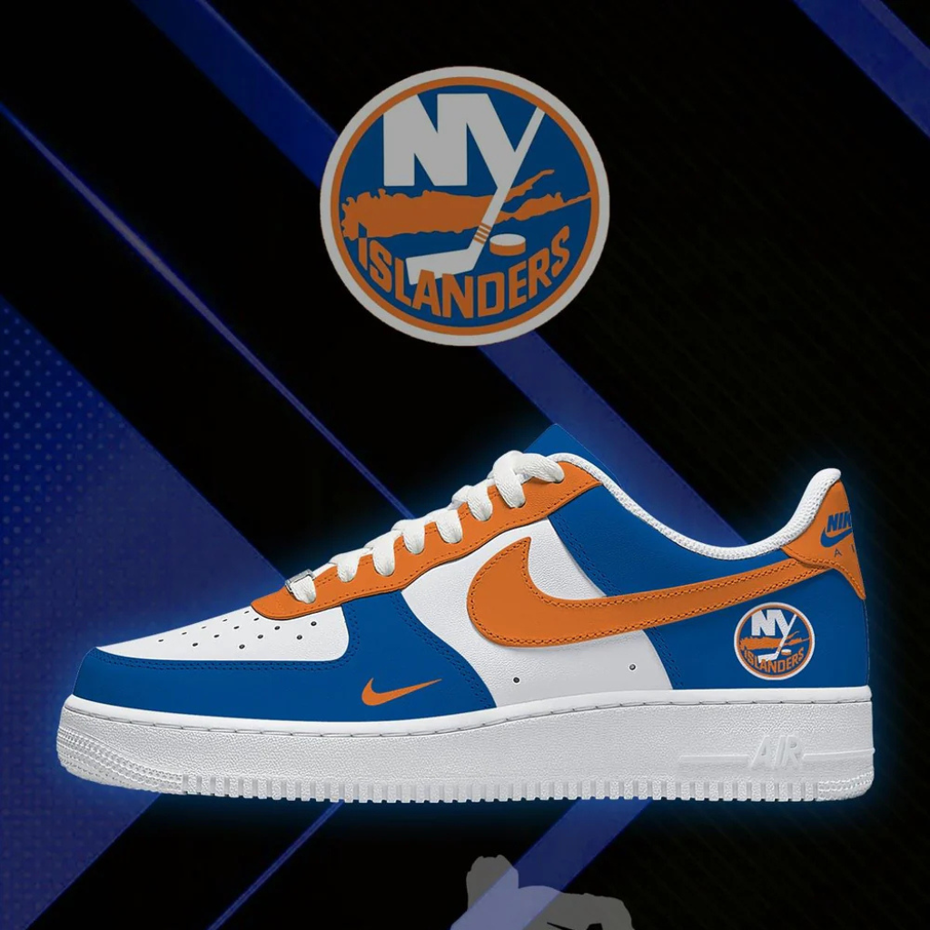 [PUCK DROP DEAL] NEW CUSTOMIZED NHL25 NYI NEW YORK ISLANDERS AF1 SHOES
