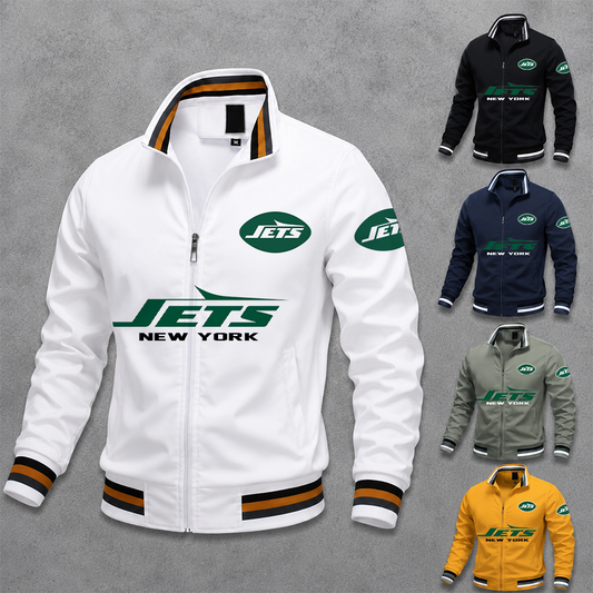 [TOUCHDOWN DEAL] NEW CUSTOMIZED NFL25 NYJ NEW YORK JETS MEN'S CASUAL JACKET