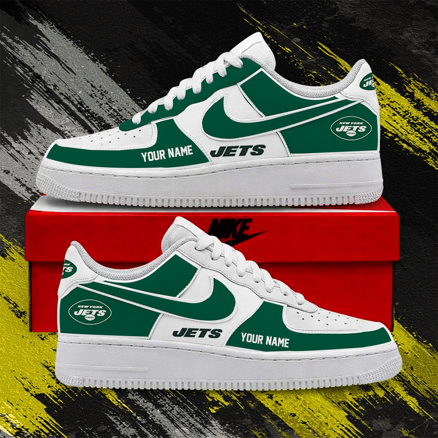[TOUCHDOWN DEAL] NEW CUSTOMIZED NFL25 NYJ NEW YORK JETS AF1 SHOES
