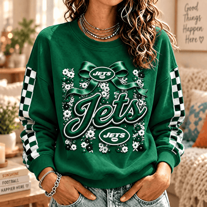 [TOUCHDOWN DEAL] NEW CUSTOMIZED NFL25 NYJ NEW YORK JETS  UNISEX SWEATSHIRT
