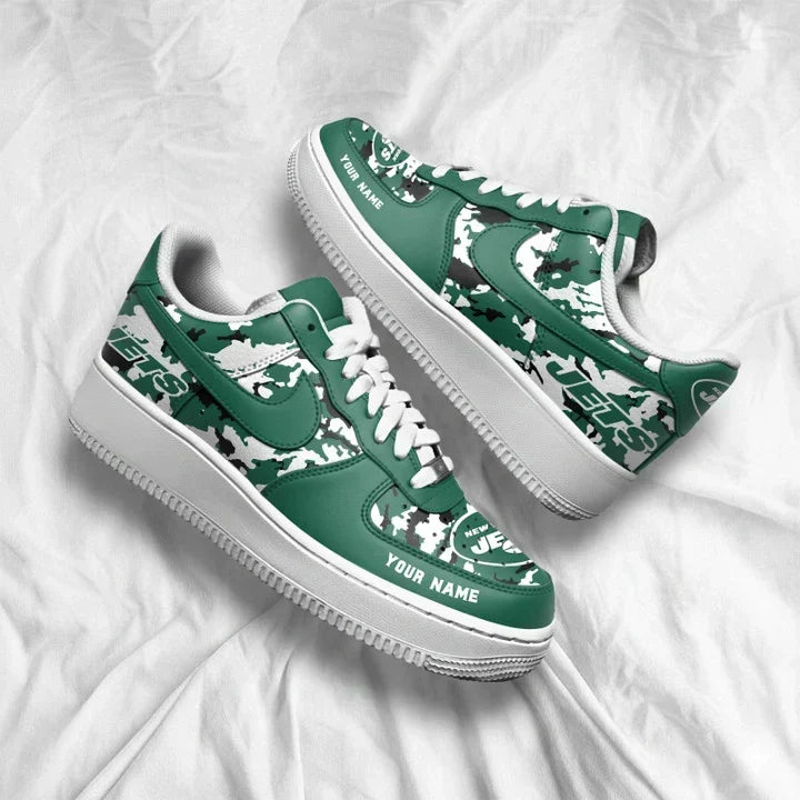 [TOUCHDOWN DEAL] NEW CUSTOMIZED NFL25 NYJ NEW YORK JETS AF1 SNEAKERS