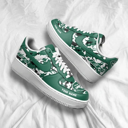 [TOUCHDOWN DEAL] NEW CUSTOMIZED NFL25 NYJ NEW YORK JETS AF1 SNEAKERS