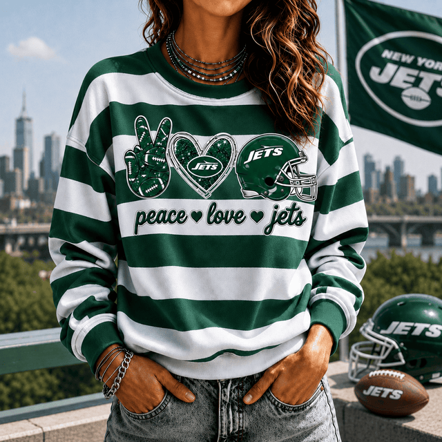 [TOUCHDOWN DEAL] NEW CUSTOMIZED NFL25 NYJ NEW YORK JETS UNISEX SWEATSHIRT