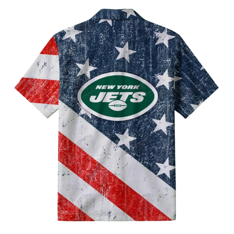 [TOUCHDOWN DEAL] NEW CUSTOMIZED NFL25 NYJ NEW YORK JETS PATRIOTIC 250 USA HAWAIIAN SHIRT