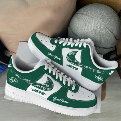 [TOUCHDOWN DEAL] NEW CUSTOMIZED NFL25 NYJ NEW YORK JETS AF1 SNEAKERS