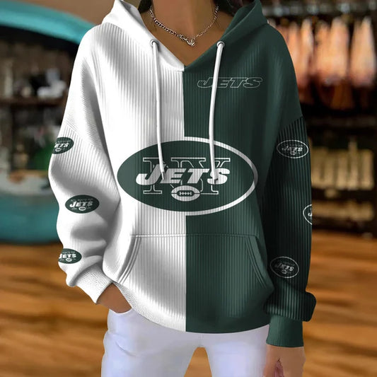 [TOUCHDOWN DEAL] NEW CUSTOMIZED NFL25 NYJ NEW YORK JETS RIBBED HOODIE & SWEATSHIRT