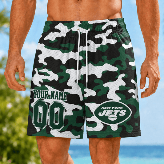 [TOUCHDOWN DEAL] NEW CUSTOMIZED NFL25 NYJ NEW YORK JETS SHORT PANTS
