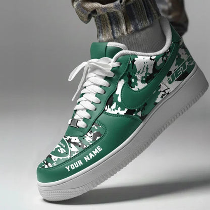 [TOUCHDOWN DEAL] NEW CUSTOMIZED NFL25 NYJ NEW YORK JETS AF1 SNEAKERS