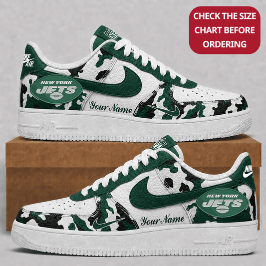 [TOUCHDOWN DEAL] NEW CUSTOMIZED NFL25 NYJ NEW YORK JETS AF1 SHOES