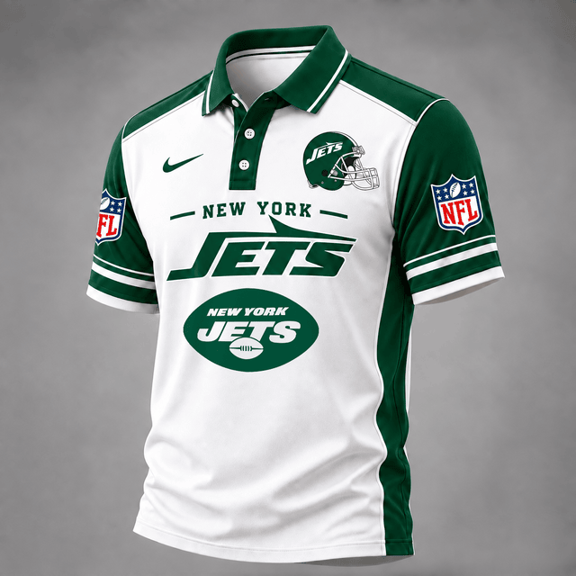 [TOUCHDOWN DEAL] NEW CUSTOMIZED NFL25 NYJ THE JETS POLO SHIRT