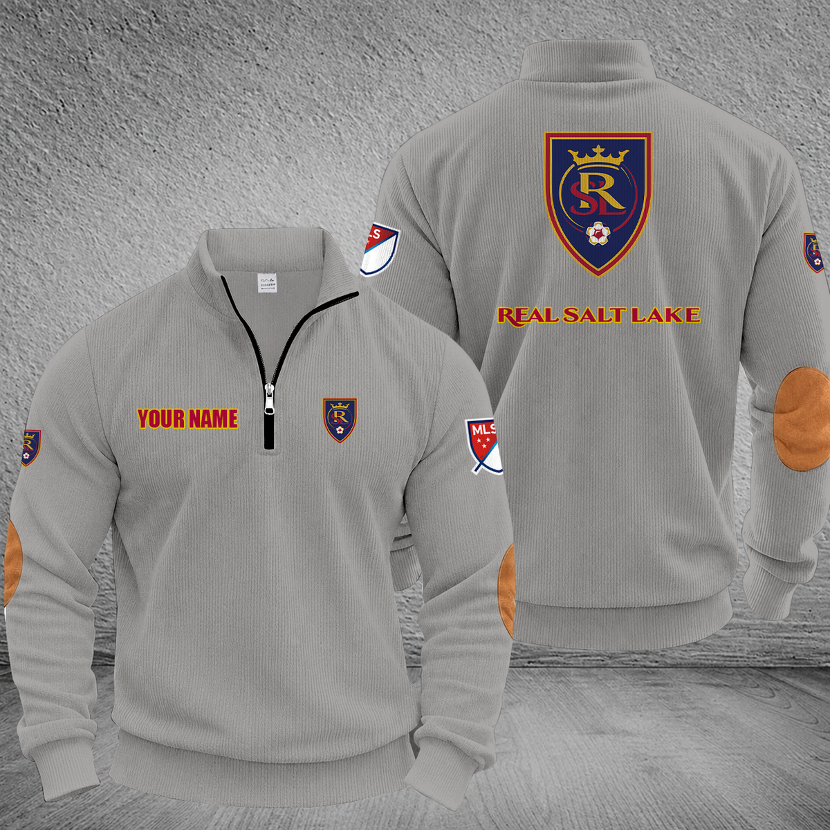 [GOAL DEAL] NEW CUSTOMIZED MLS25 RSL REAL SALT LAKE MULTICOLOR STRIPED QUATER ZIP SWEATSHIRT