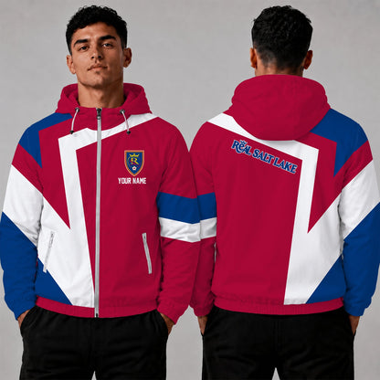 [GOAL DEAL] NEW CUSTOMIZED MLS25 RSL REAL SALT LAKE WINDBREAKER JACKET