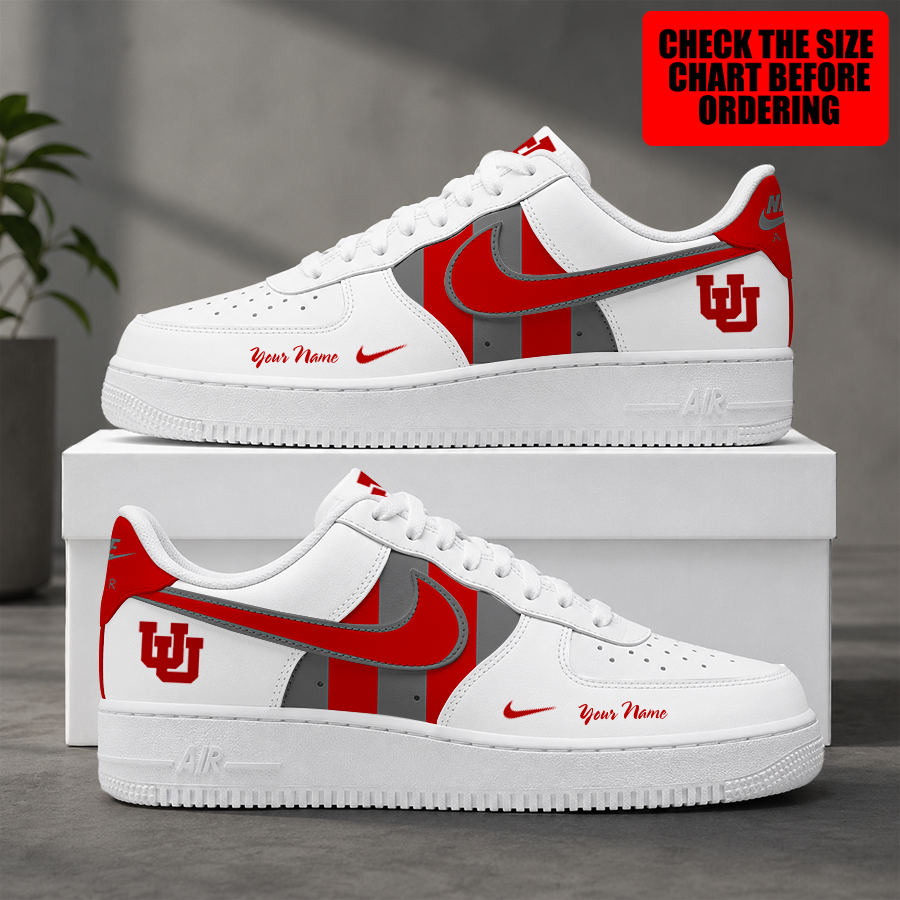 [FAN FAVORITE] NEW CUSTOMIZED NCAA FBS25 UTU UTAH UTES AF1 SHOES