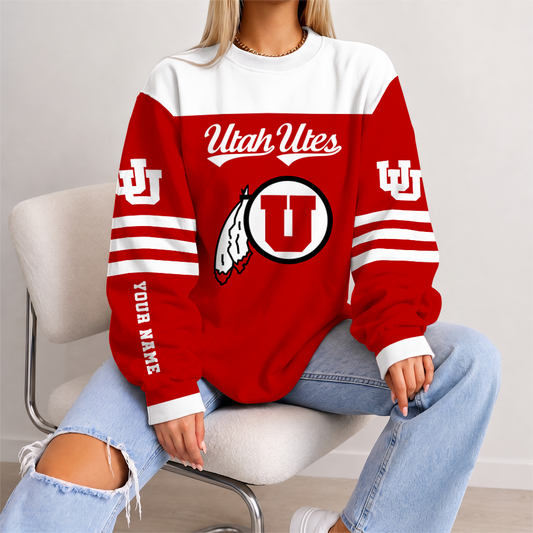 [TOUCHDOWN DEAL] NEW CUSTOMIZED NCAA FBS25 UTU UTAH UTES UNISEX SWEATSHIRT