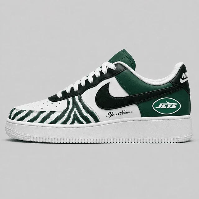 [TOUCHDOWN DEAL] NEW CUSTOMIZED NFL25 NYJ NEW YORK JETS AF1 SHOES