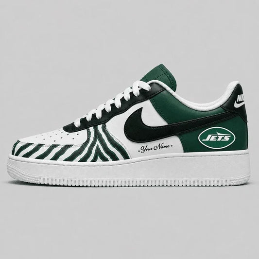 [TOUCHDOWN DEAL] NEW CUSTOMIZED NFL25 NYJ NEW YORK JETS AF1 SHOES