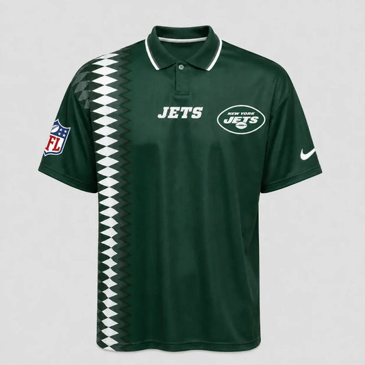 [TOUCHDOWN DEAL] NEW CUSTOMIZED NFL25 NYJ NEW YORK JETS POLO SHIRT