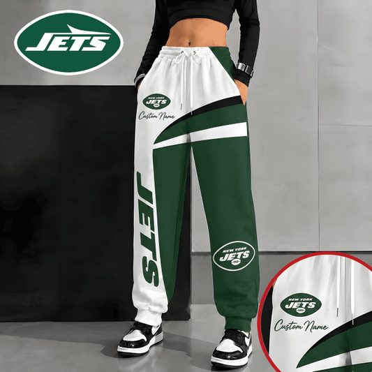 [TOUCHDOWN DEAL] NEW CUSTOMIZED NFL25 NYJ NEW YORK JETS SWEATPANTS
