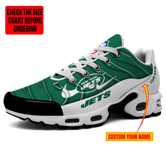 [TOUCHDOWN DEAL] NEW CUSTOMIZED NFL25 NYJ NEW YORK JETS AIR MAX PLUS SNEAKERS