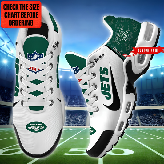 [TOUCHDOWN DEAL] NEW CUSTOMIZED NFL25 NYJ NEW YORK JETS AIR MAX PLUS SNEAKERS