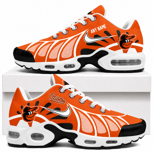 [HOMERUN DEAL] NEW CUSTOMIZED MLB25 BOS BALTIMORE ORIOLES AIR MAX PLUS SNEAKERS
