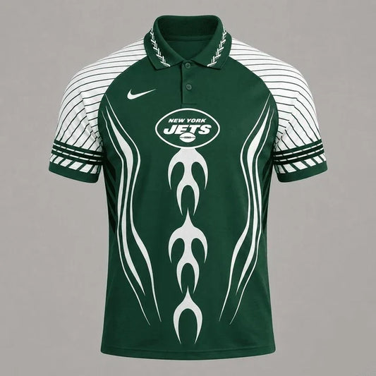 [TOUCHDOWN DEAL] NEW CUSTOMIZED NFL25 NYJ NEW YORK JETS POLO SHIRT