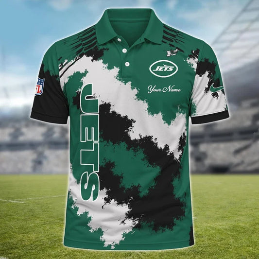 [TOUCHDOWN DEAL] NEW CUSTOMIZED NFL25 NYJ NEW YORK JETS MULTICOLOR POLO SHIRT