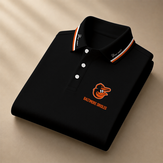 [HOMERUN DEAL] NEW CUSTOMIZED MLB25 BOS BALTIMORE ORIOLES POLO SHIRT