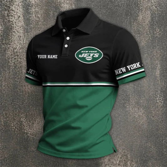[TOUCHDOWN DEAL] NEW CUSTOMIZED NFL25 NYJ NEW YORK JETS POLO SHIRT