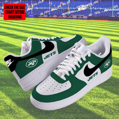[TOUCHDOWN DEAL] NEW CUSTOMIZED NFL25 NYJ NEW YORK JETS AF1 SHOES
