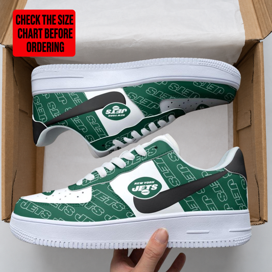 [TOUCHDOWN DEAL] NEW CUSTOMIZED NFL25 NYJ NEW YORK JETS AF1 SHOES