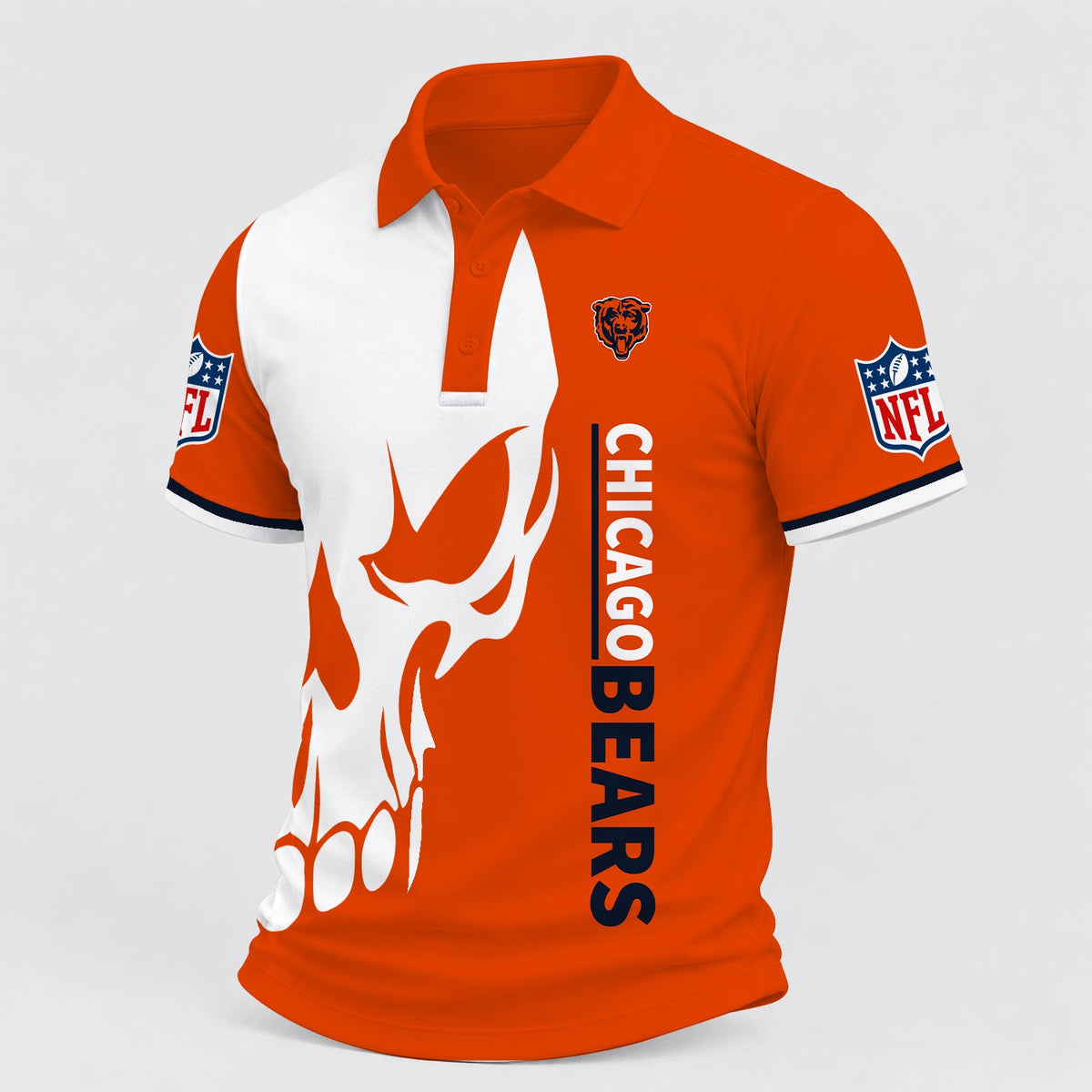 [TOUCHDOWN DEAL] NEW CUSTOMIZED NFL26 CCB CHICAGO BEARS POLO SHIRT