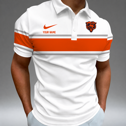 [TOUCHDOWN DEAL] NEW CUSTOMIZED NFL26 CCB CHICAGO BEARS POLO SHIRT