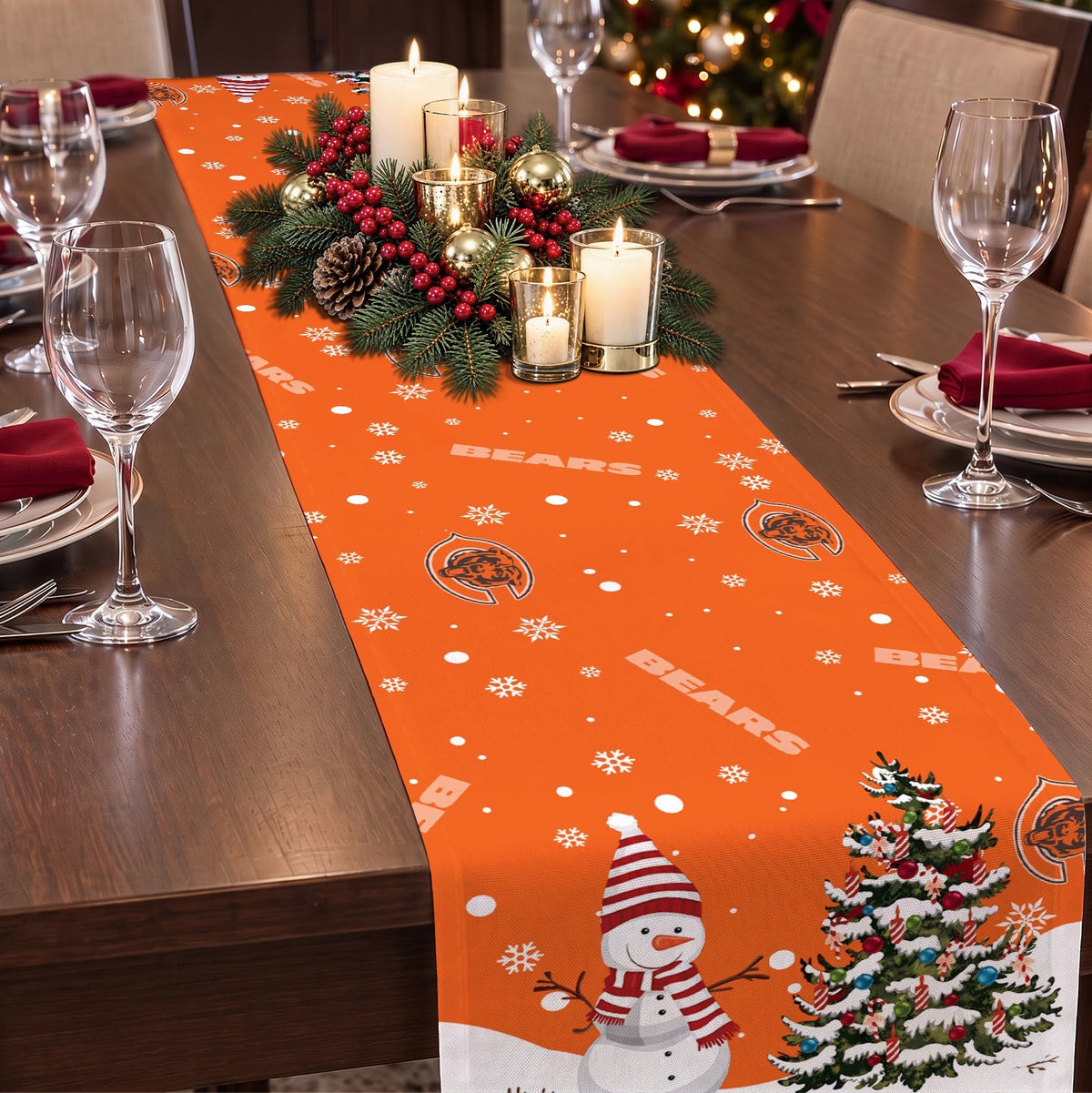 [TOUCHDOWN DEAL] NEW CUSTOMIZED NFL26 CCB CHICAGO BEARS TABLE RUNNER