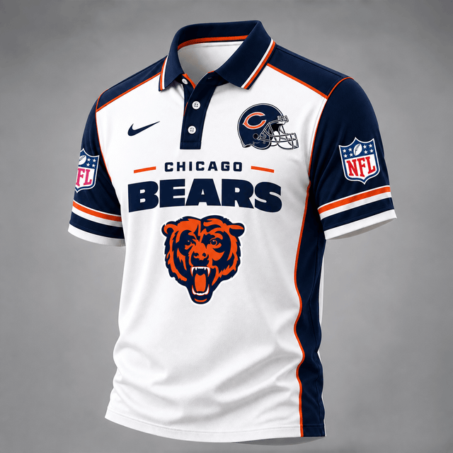 [TOUCHDOWN DEAL] NEW CUSTOMIZED NFL26 CCB THE BEARS POLO SHIRT