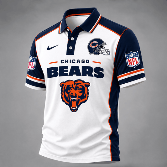 [TOUCHDOWN DEAL] NEW CUSTOMIZED NFL26 CCB THE BEARS POLO SHIRT