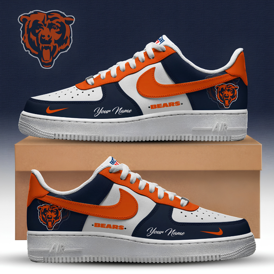 [TOUCHDOWN DEAL] NEW CUSTOMIZED NFL26 CCB CHICAGO BEARS AF1 SNEAKERS