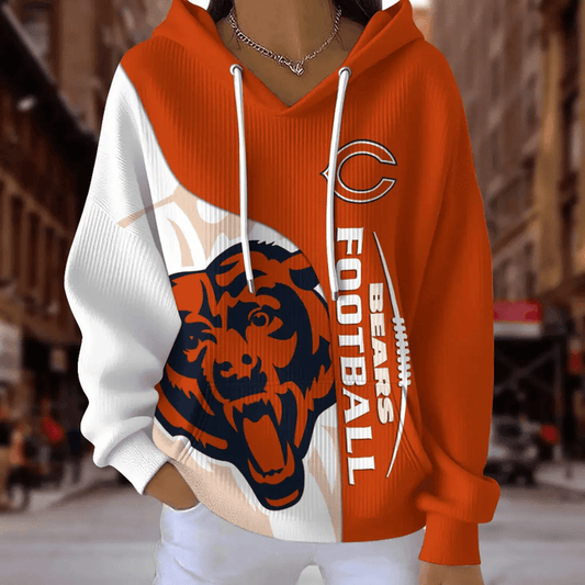 [TOUCHDOWN DEAL] NEW CUSTOMIZED NFL26 CCB CHICAGO BEARS RIBBED HOODIE & SWEATSHIRT