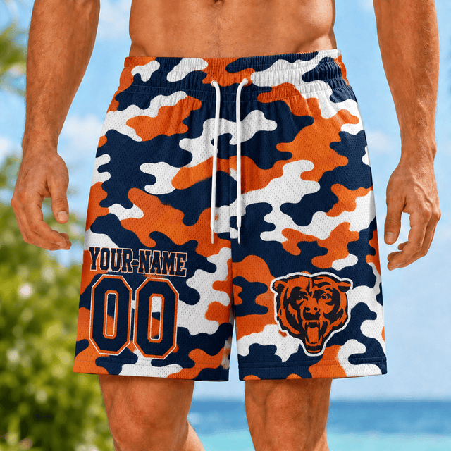 [TOUCHDOWN DEAL] NEW CUSTOMIZED NFL26 CCB CHICAGO BEARS SHORT PANTS