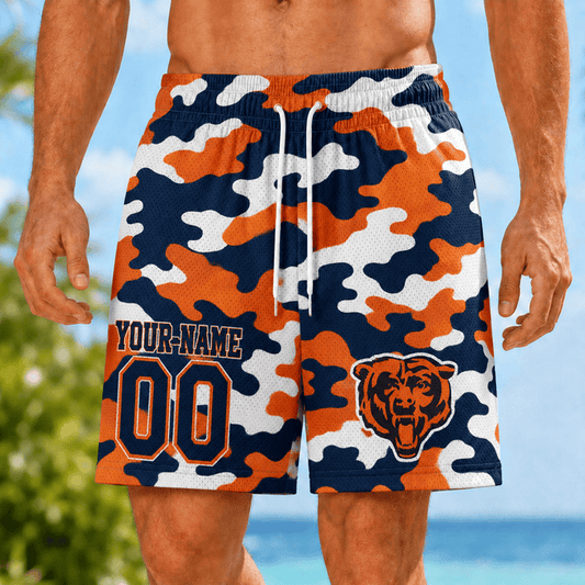 [TOUCHDOWN DEAL] NEW CUSTOMIZED NFL26 CCB CHICAGO BEARS SHORT PANTS