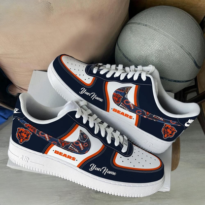 [TOUCHDOWN DEAL] NEW CUSTOMIZED NFL26 CCB CHICAGO BEARS AF1 SNEAKERS