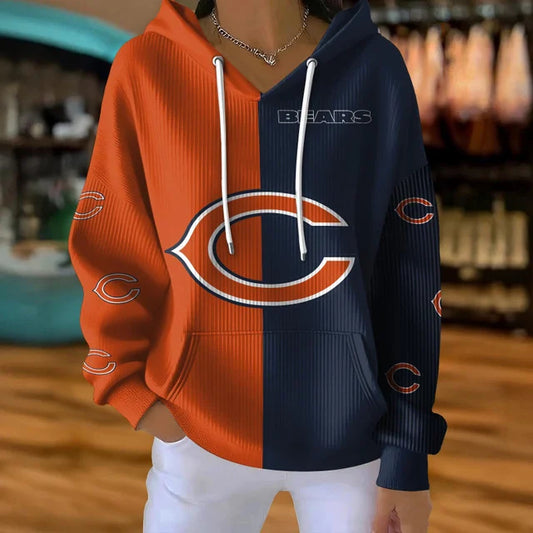 [TOUCHDOWN DEAL] NEW CUSTOMIZED NFL26 CCB CHICAGO BEARS RIBBED HOODIE & SWEATSHIRT