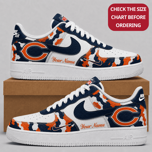 [TOUCHDOWN DEAL] NEW CUSTOMIZED NFL26 CCB CHICAGO BEARS AF1 SHOES