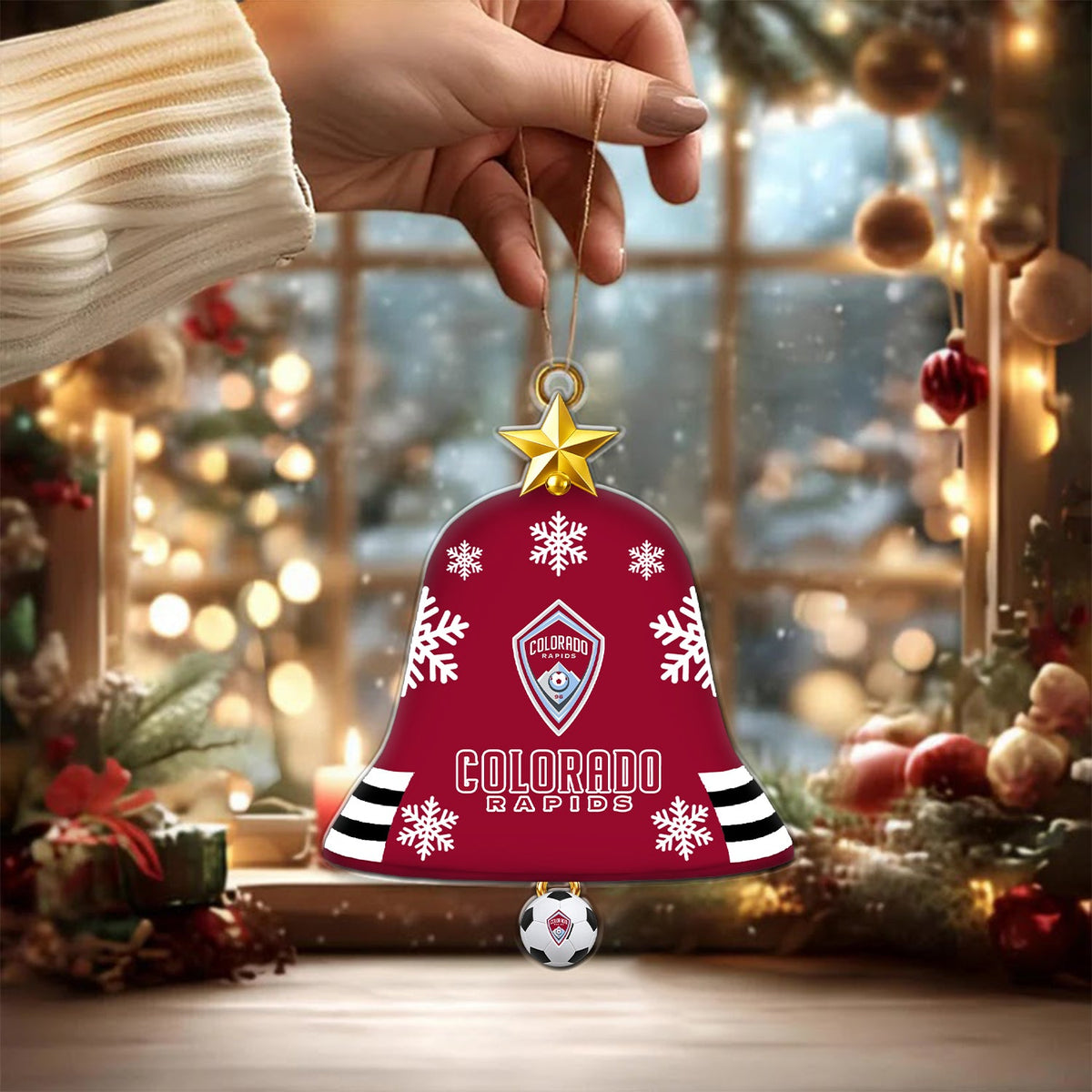 [GOAL DEAL] NEW CUSTOMIZED MLS26 CLR COLORADO RAPIDS CHRISTMAS ACRYLIC ORNAMENT