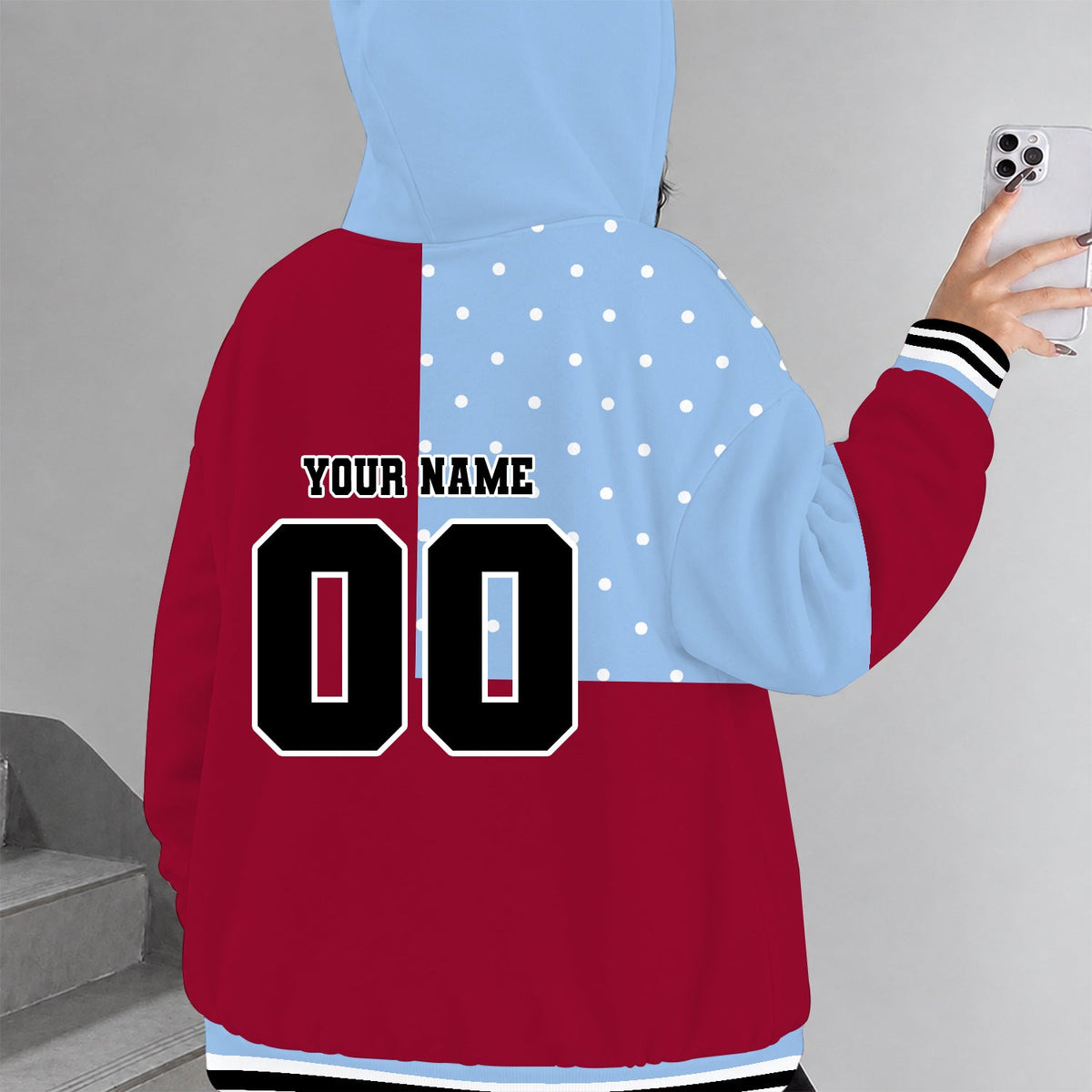[GOAL DEAL] NEW CUSTOMIZED MLS26 CLR COLORADO RAPIDS ZIP HOODIE