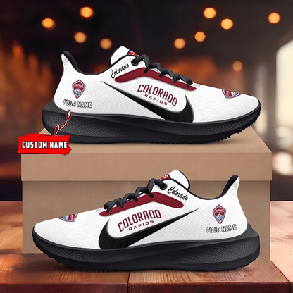 [GOAL DEAL] NEW CUSTOMIZED MLS26 CLR COLORADO RAPIDS ROAD RUNNING SHOES