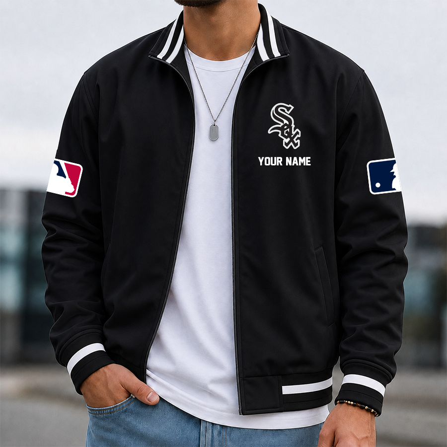 [HOMERUN DEAL] NEW CUSTOMIZED MLB26 CWS CHICAGO WHITE SOX MULTICOLOR MEN'S CASUAL JACKET